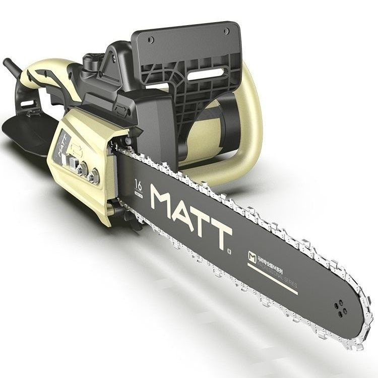 马特918电链锯220V插电电链锯2200瓦16寸导板大功率电锯纯铜电机