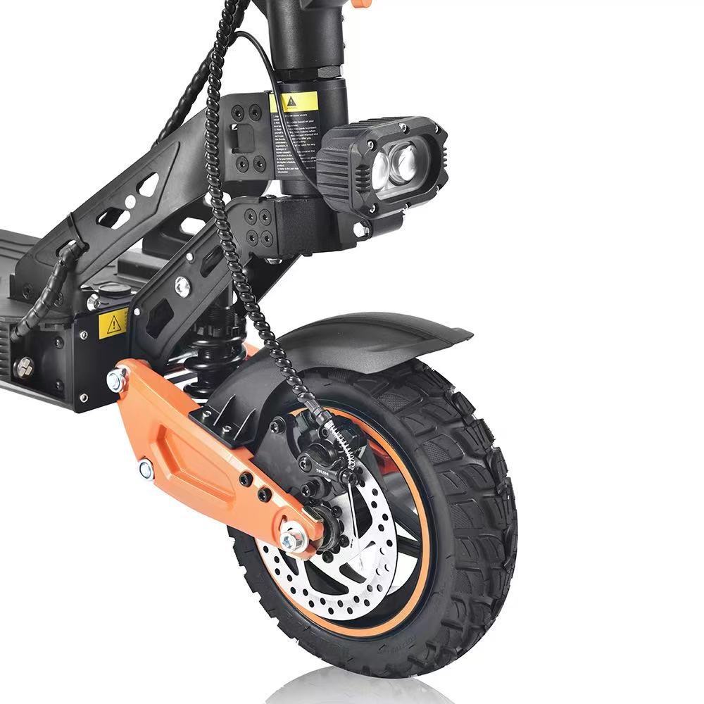 Cross-Border New Hot-Selling 48V Lithium Battery Off-Road Tire Electric Scooter, Foldable Two-Wheeled Adult Folding Mobility Vehicle