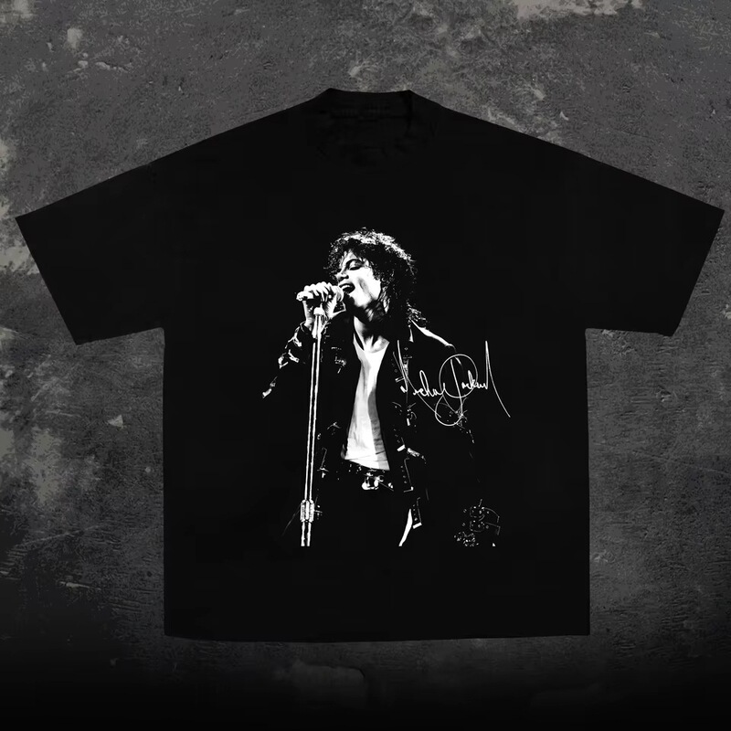 Michael Jackson Graphic 2026 Mj Men's T-Shirt Unisex Pure Cotton Short Sleeve Y2K Style T-Shirt