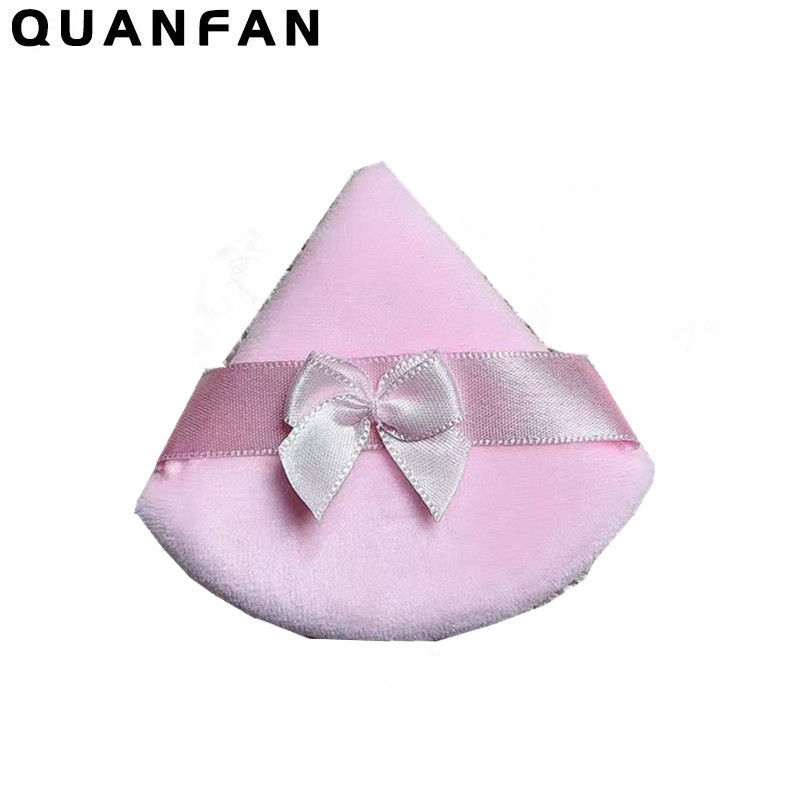 Nuevo triángulo negro soplo de polvo seco en forma de abanico de soplo de maquillaje soplo de polvo de miel mojado y seco herramientas de maquillaje de doble uso transfronterizo exclusivo