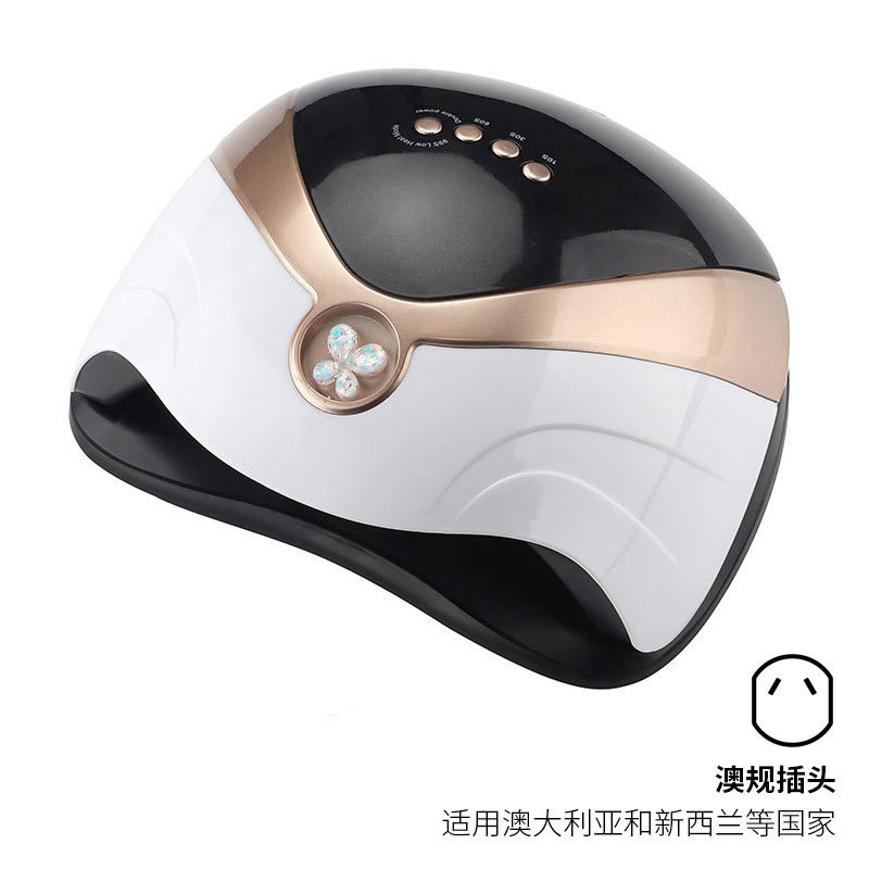 Lámpara de uñas de alta potencia de 168W, lámpara de curado UV con doble fuente de luz, máquina de fototerapia inteligente para salón de uñas, transfronteriza