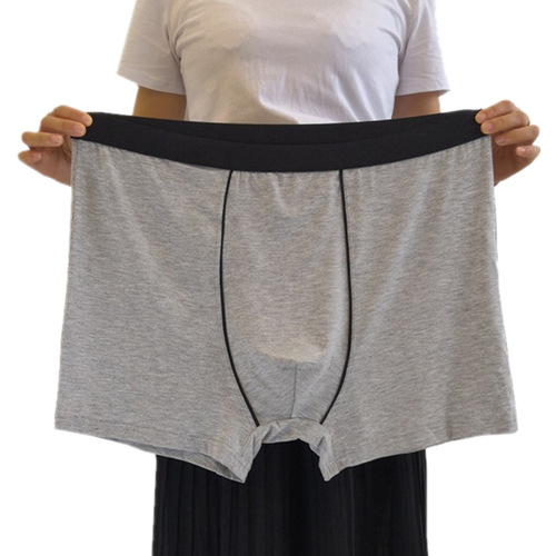 Big boyfriend extra large plus fat plus size men's boxer briefs bamboo fiber 250 pounds fat guy breathable big pants