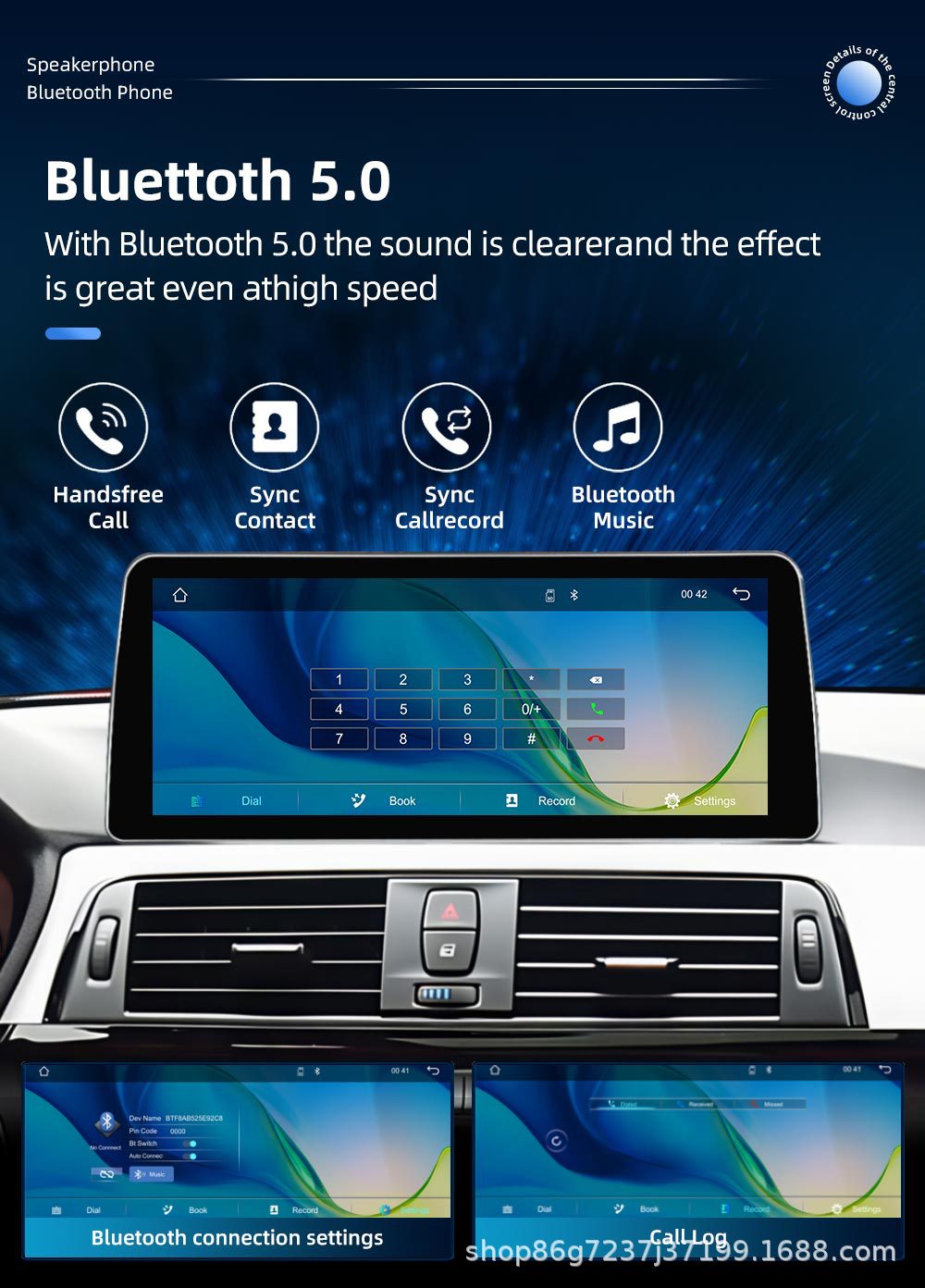 Suitable for Bmw F30 F32 12.3inch Navigation Gps All-In-One Device Bluetooth Central Control Large Screen Carplay Central Control Screen