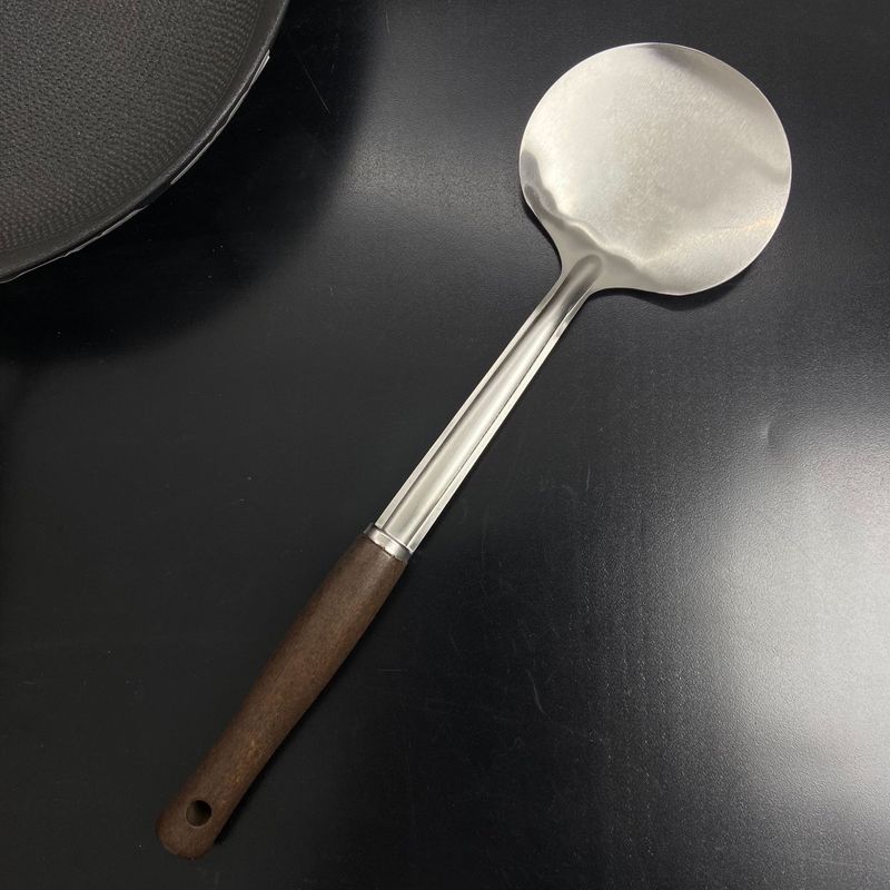 キノコ型のステンレス製木柄鍋つかみ、炒め物用の大型鍋つかみ、小型ミニ鍋つかみ、スプーン、炒め物用スプーン|undefined