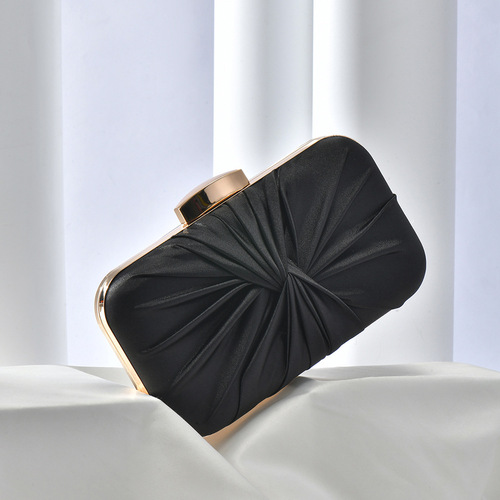 European and American dinner bag pleated clutch bag elegant cheongsam bag dinner party party dress bag retro banquet bag