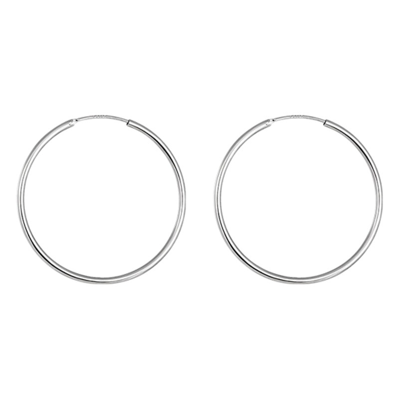 The Story of Roses Huang Yimei Liu Yifei's Same Style Earrings Classic Plain Hoop Large Hoop Star's Same Style Hoop Earrings