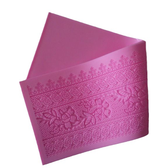 Directo de fábrica fondant molde de la torta de silicona herramientas para hornear cake encaje flor borde molde de encaje 640