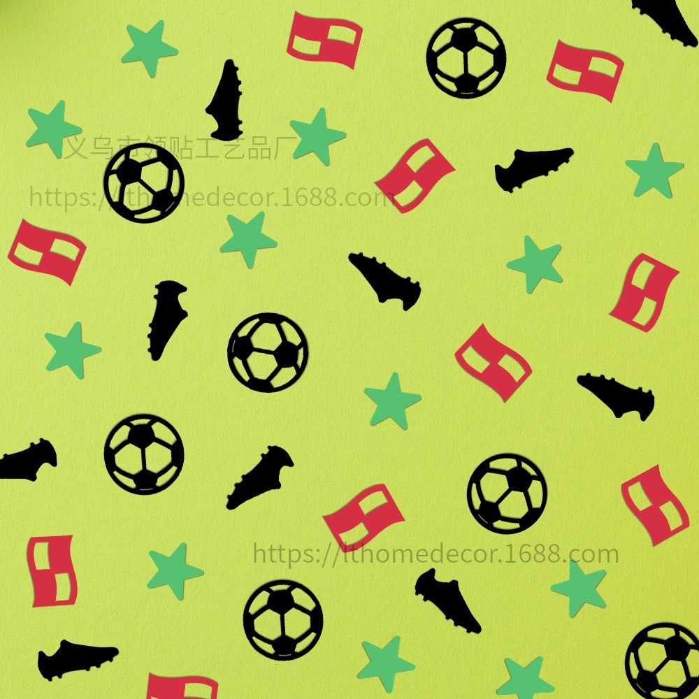 120 piezas confeti fútbol aplaudiendo bandera Copa del Mundo temática fiesta de cumpleaños decoración desechable FZX - 015