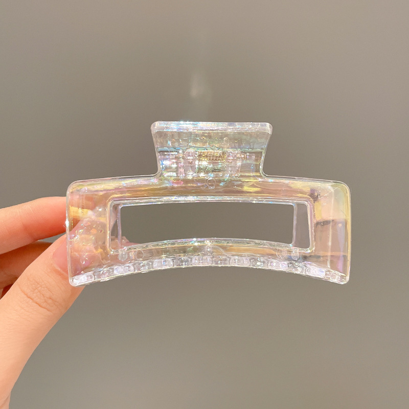 Leche marrón grande clip hembra red rojo invierno felpa horquilla trasera cabeza clip horquilla tocado tiburón clip al por mayor