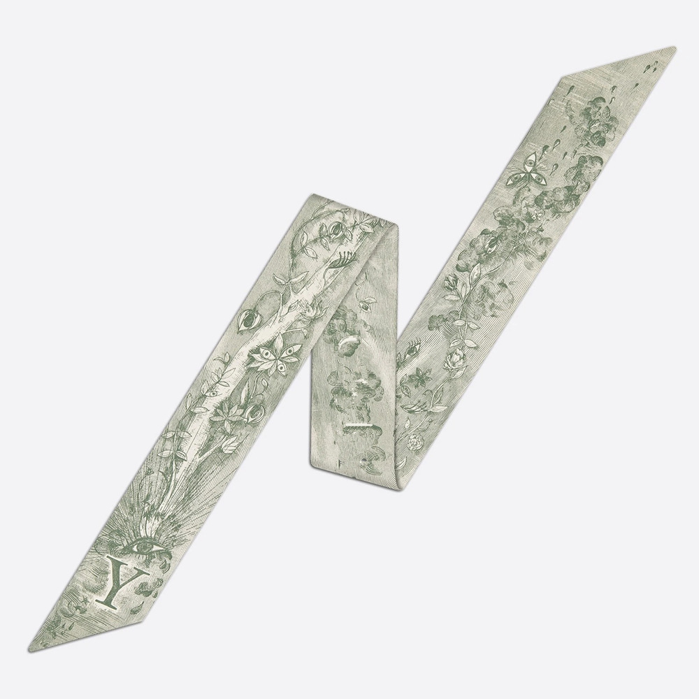 20g Weight Silk Scarf Classification Daily Occasion Silk Material Letter Pattern All Seasons Season Women'S Gender Printing Design Fashion Style Women's Fashion Letter Silk Printing Silk Scarves 29