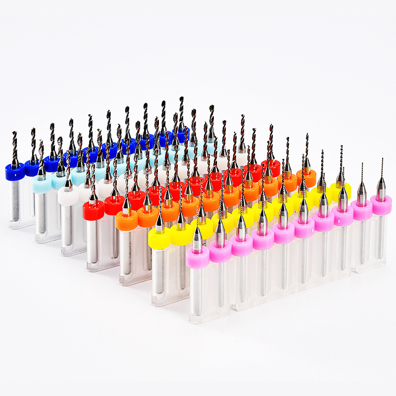 遊刃PCB鑽頭 微型鎢鋼麻花鑽十支裝套裝 手捻鑽吊墜開孔器 小號鑽