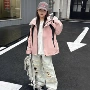 宽松儿童连帽男女冲锋衣