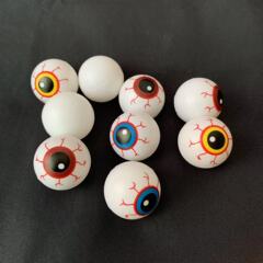 中空バウンス卓球眼球シミュレーションプラスチック赤い血の偽の目ハロウィン小道具ゴーストフェスティバル眼球小さなおもちゃ