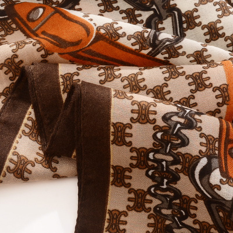 2021 primavera y verano cálido aire acondicionado chal protector solar bufanda algodón y lino sensación Toalla de playa Otoño e Invierno nueva carta bufanda para mujeres