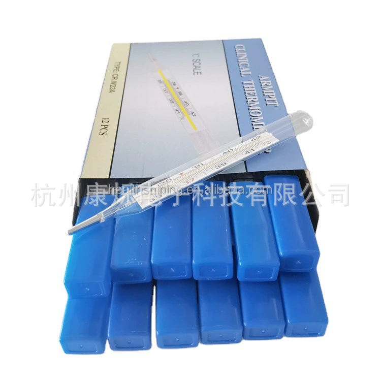 Экспорт внутренних оптовых подмышек РОТ СМОТРЕТЬ стержень термометр бытовой взрослый стеклянный медицинский ртутный термометр