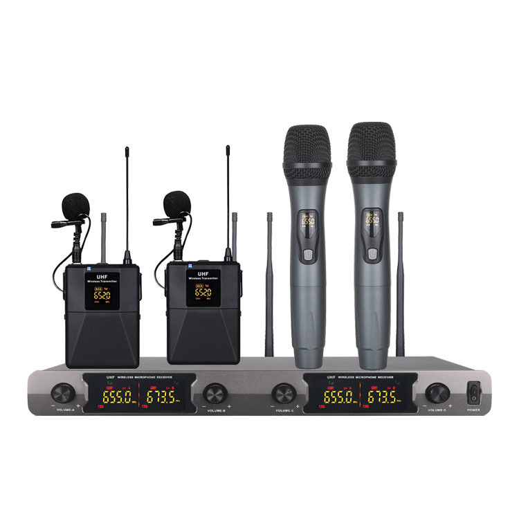 De uno a cuatro micrófono inalámbrico profesional KTV rendimiento hogar karaoke MICRÓFONO INALÁMBRICO micrófono U segmento image 11