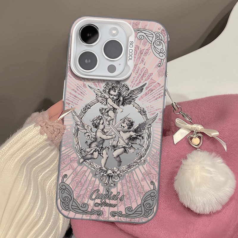 Flower Cupid for Apple 16PROMAX mobile phone case iPhone15 new Apple 14/13/12 universal