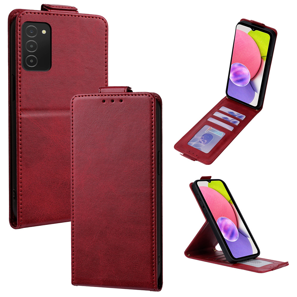 适用三星A03支架手机皮套note20plus卡夹s9plus上下翻手机保护壳