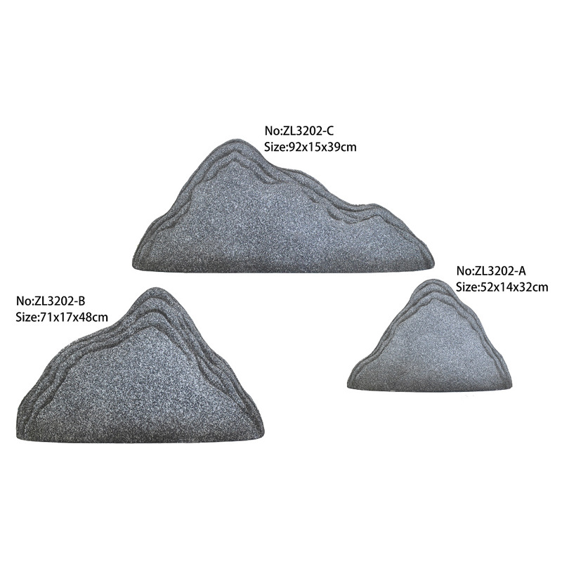 Jardín rocalla paisajismo decoración de resina piedra falsa película de filmación espuma micro paisaje piedra de simulación de musgo