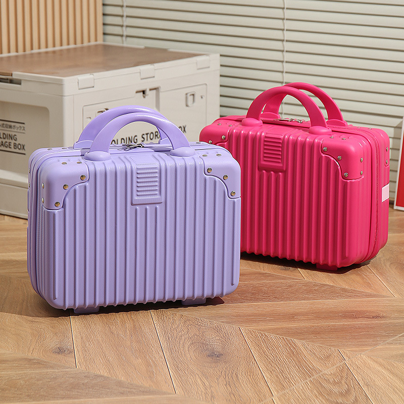 Luggage Suitcase 14inch Travel Case Small Cosmetic Case Portable Gift Box Custom Logo Portable Storage Box Lightweight
