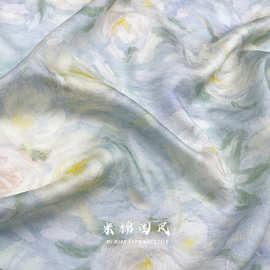天丝提花面料1.5米幅宽一米价 新中式国风汉服 旗袍 连衣裙面料