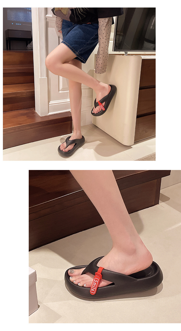 Women's Korean Style Non-slip Platform Flip Flops Casual Sandals_voghion.com