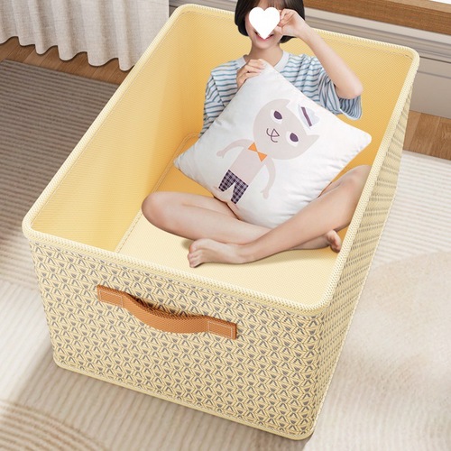 Clothing and quilt storage box thickened PP board folding storage box with lid, pants storage artifact, home dormitory storage
