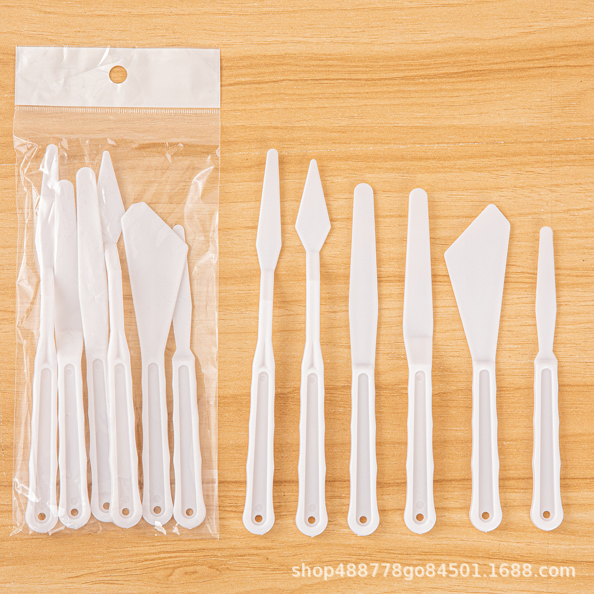 Nuevas herramientas de toner estudiantes plásticos herramientas de arte acrílico cuchillo de toner de pintura al óleo al por mayor