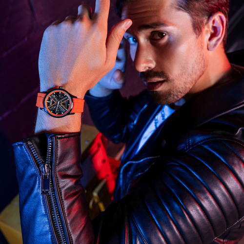 Mark Huafei brand new watch men's fully automatic watch men's mechanical movement watch waterproof leisure watch