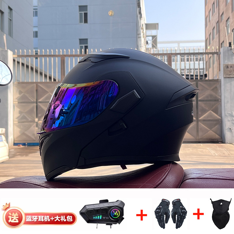 JIEKAI casco de motocicleta casco completo de motocicleta para hombres y mujeres Bluetooth casco de exposición casco de coche eléctrico 3C certificación