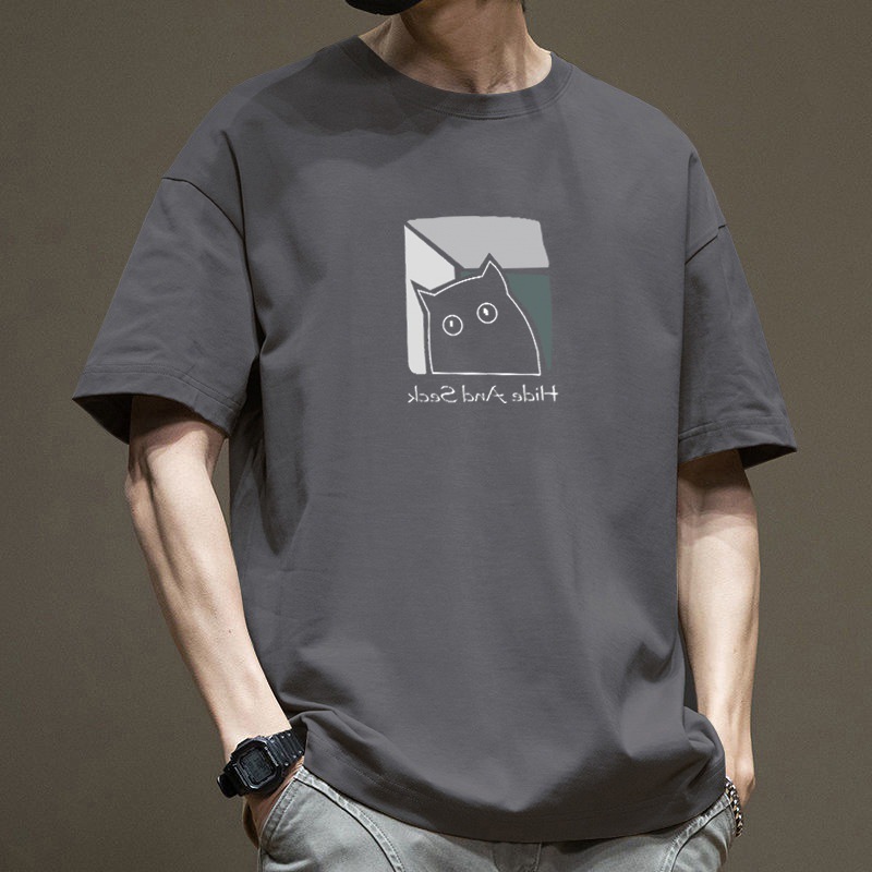 Cotton summer universal fashionable T-shirt for leisure