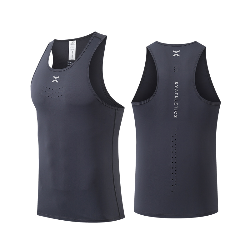 Verano ligero transpirable deportes de secado rápido chaleco running fitness Top sin mangas de seda de hielo estiramiento más tamaño Chaleco de hombres y mujeres