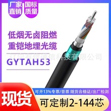 GYTAH58-16B1/16B1.3室外单模低烟无卤阻燃重铠铁路地埋国标光缆