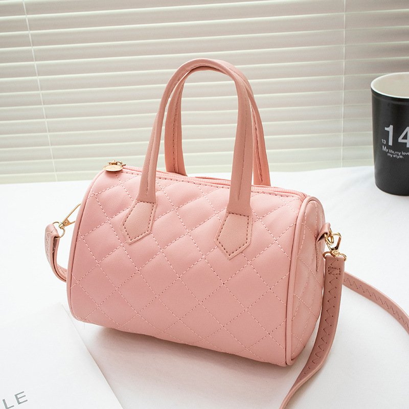 Bolsa de almohada portátil bordada de diamante de moda versátil 2023 nueva moda casuales de color sólido dulces bolsos de mujer image 11