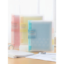 日本kokuyo国誉柔光淡彩曲奇活页8孔本外壳可拆卸笔记A4 B5记事本