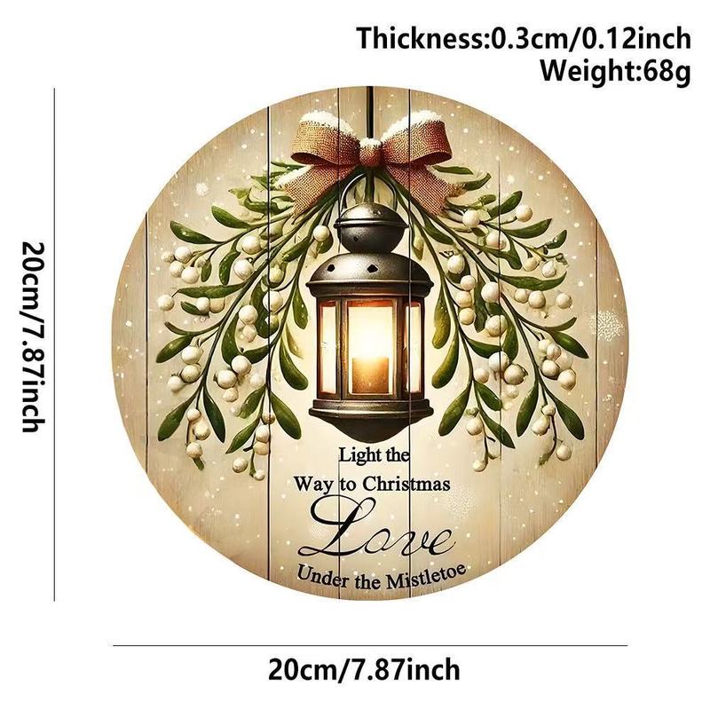 クロスボーダークリスマス木製雪だるまペンダント工芸品クリスマス雰囲気装飾ラウンドサインドアサイン|undefined