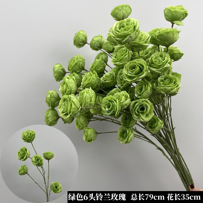 Nueva boda simulación de flores verdes flores de techo flores de boda flores de diseño de flores falsas flores de hojas verdes