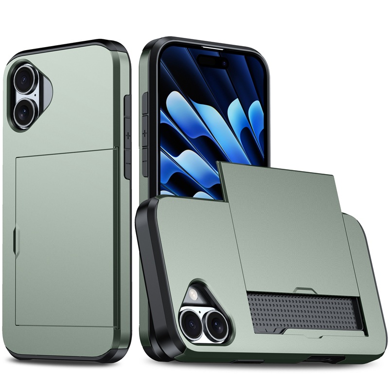 Coque iphone 17 pro avec porte-cartes et cache coulissant protection_voghion.com