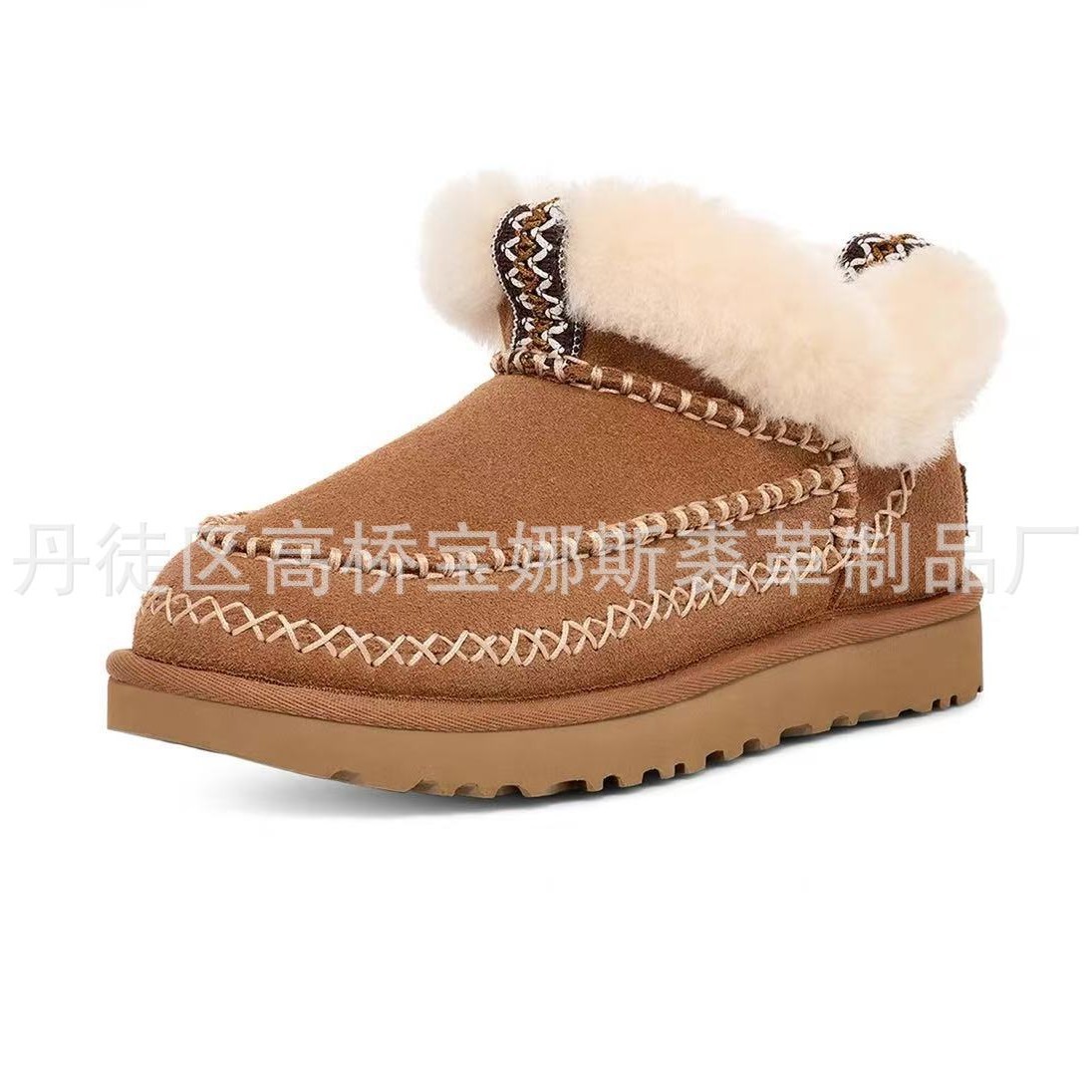 桑坡直发ug桑坡Ug阿尔派新款皮毛一体雪地靴冬季保暖毛毛浅女2025