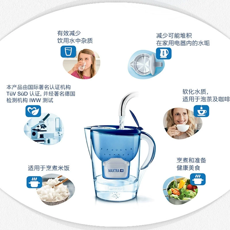 [Тот же модель флагманского магазина] Кувшин-фильтр Biranide Brita m3.5L для кухни, очиститель воды, элемент фильтра, чайник