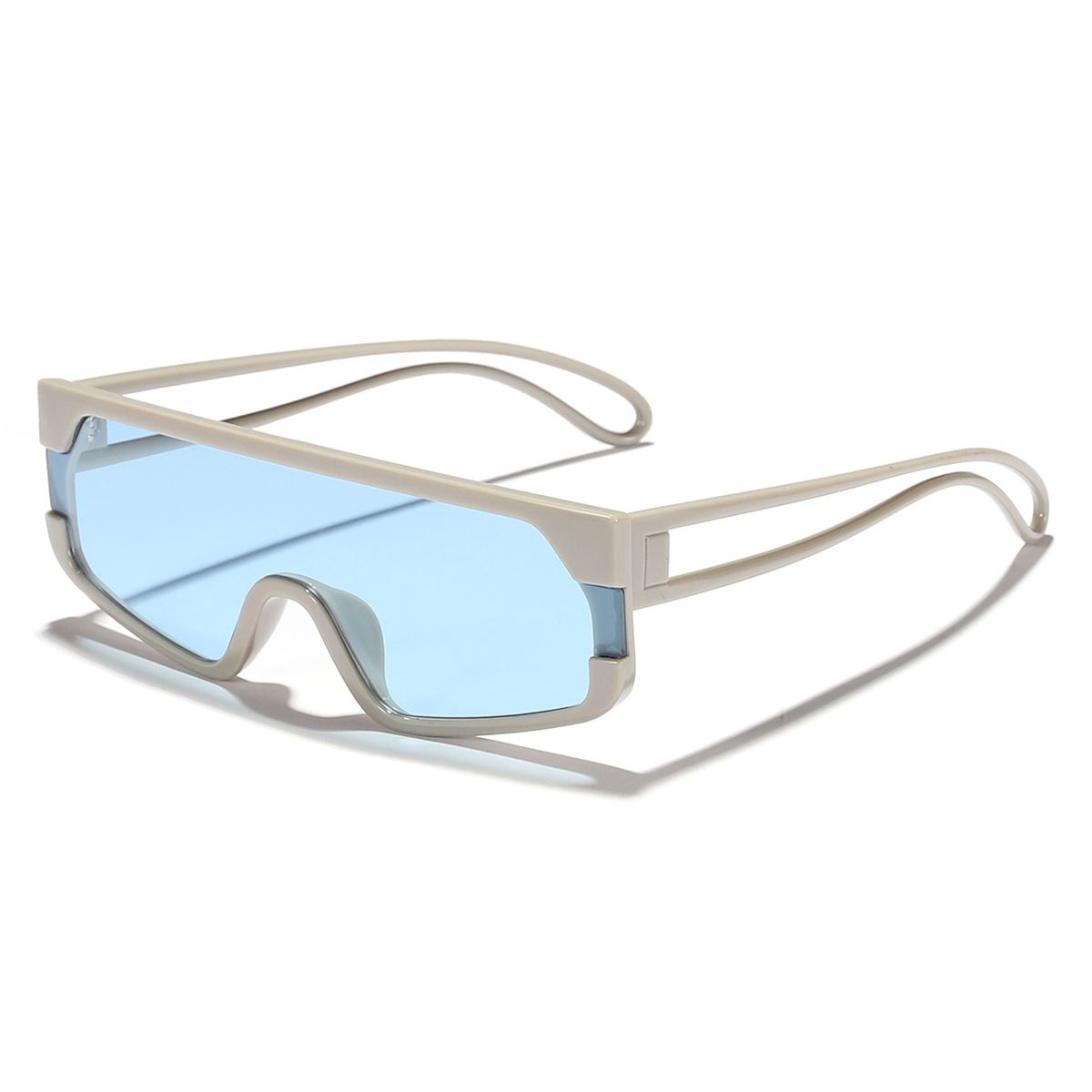 2024 nuevas gafas de sol para hombres y mujeres, personalidad transfronteriza, gafas de sol europeas y americanas, tendencia al por mayor, gafas de sol integradas de vanguardia