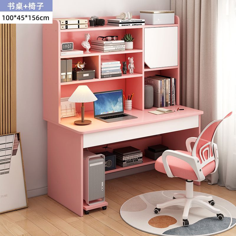 100 핑크 + 롤러 의자