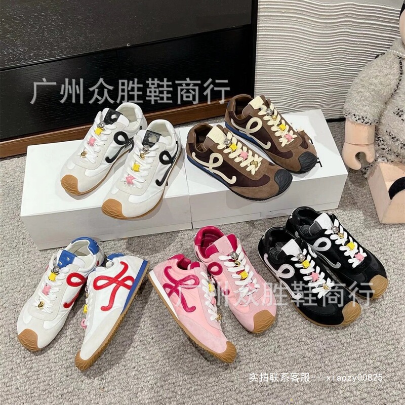 High-End Luo Jia Ballet-Style Training Shoes 2025 Spring New Flat Casual Shoes Versatile Forrest Gump Sneakers High-End Luo Jia Ballet-Style Training Shoes 2025 Spring New Flat Casual Shoes Versatile Forrest Gump Sneakers