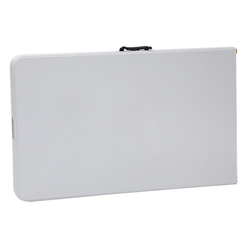 Mesa plegable para exteriores de HDPE, mesa rectangular portátil de plástico para puestos de mercado y exposiciones, mesa plegable de exportación para restaurantes.