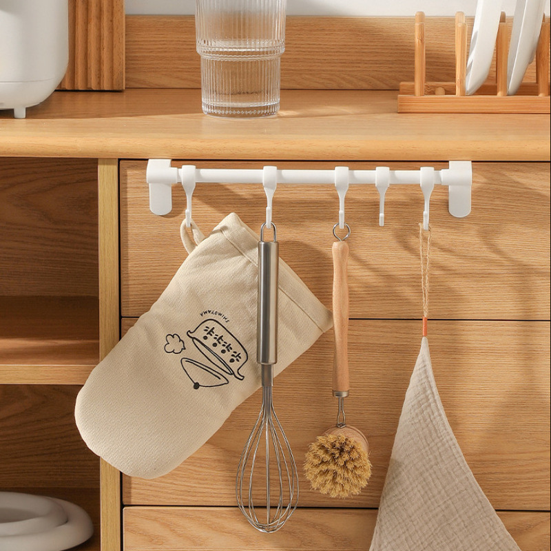Door Panel Upper Hanger Cabinet Door Back Hook Punch-free Kitchen Plug-in Removable Mobile Wall Hook