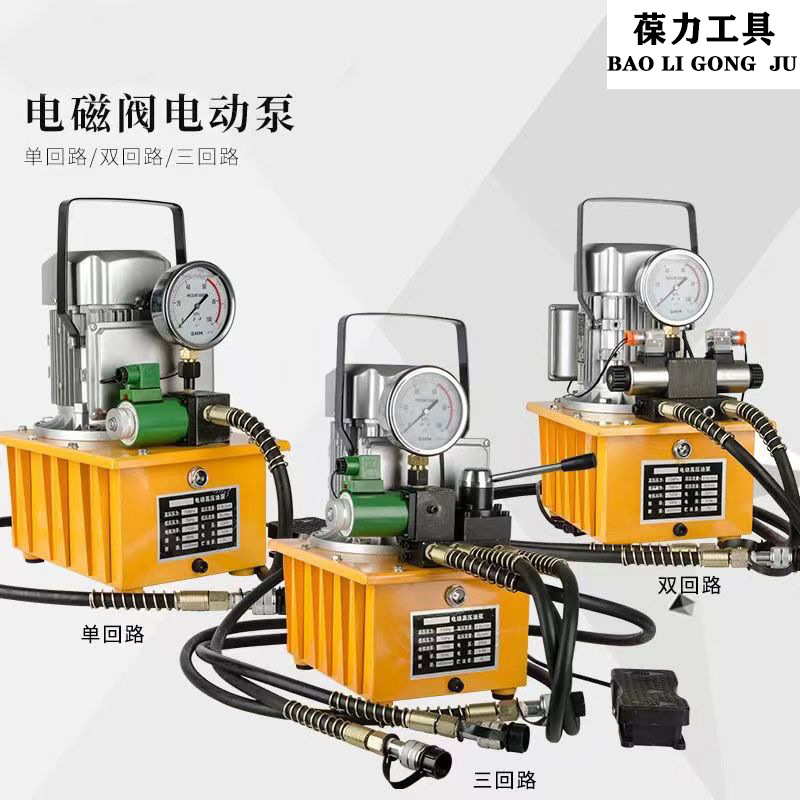 Electric pump hydraulic machine solenoid valve hydraulic ultra high pressure oil pump hydraulic machine electric pump solenoid valve pump with pedal