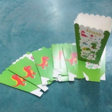 Caja de las palomitas del dinosaurio de la historieta 6 PCS 1 paquete