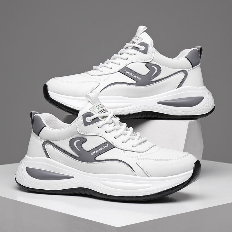 Venta caliente zapatos de papá zapatos deportivos de tendencia de cuero coreano para hombres zapatos casuales cómodos para hombres al por mayor