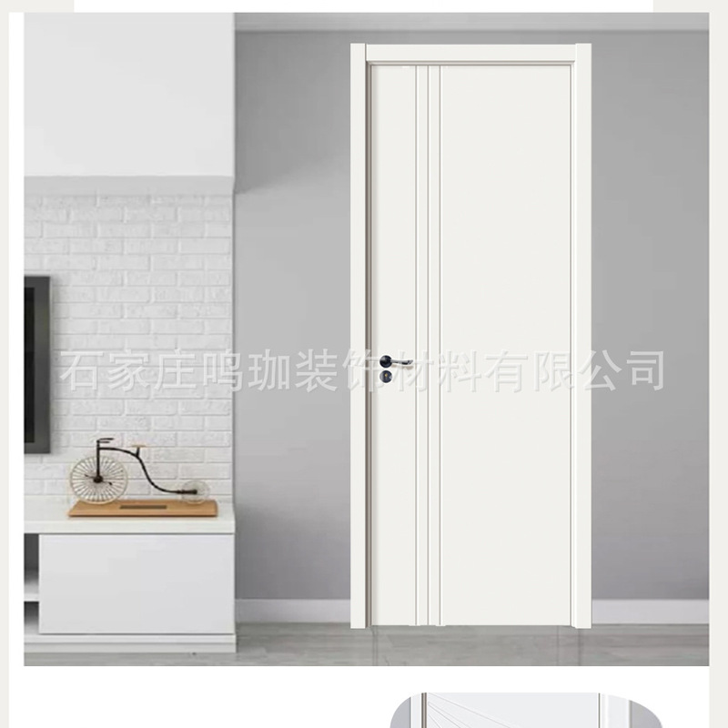 Red and White Plywood Engineering Door Rental Room Temporary Disassembly Door Bedroom Door Wooden Door Interior Door 1