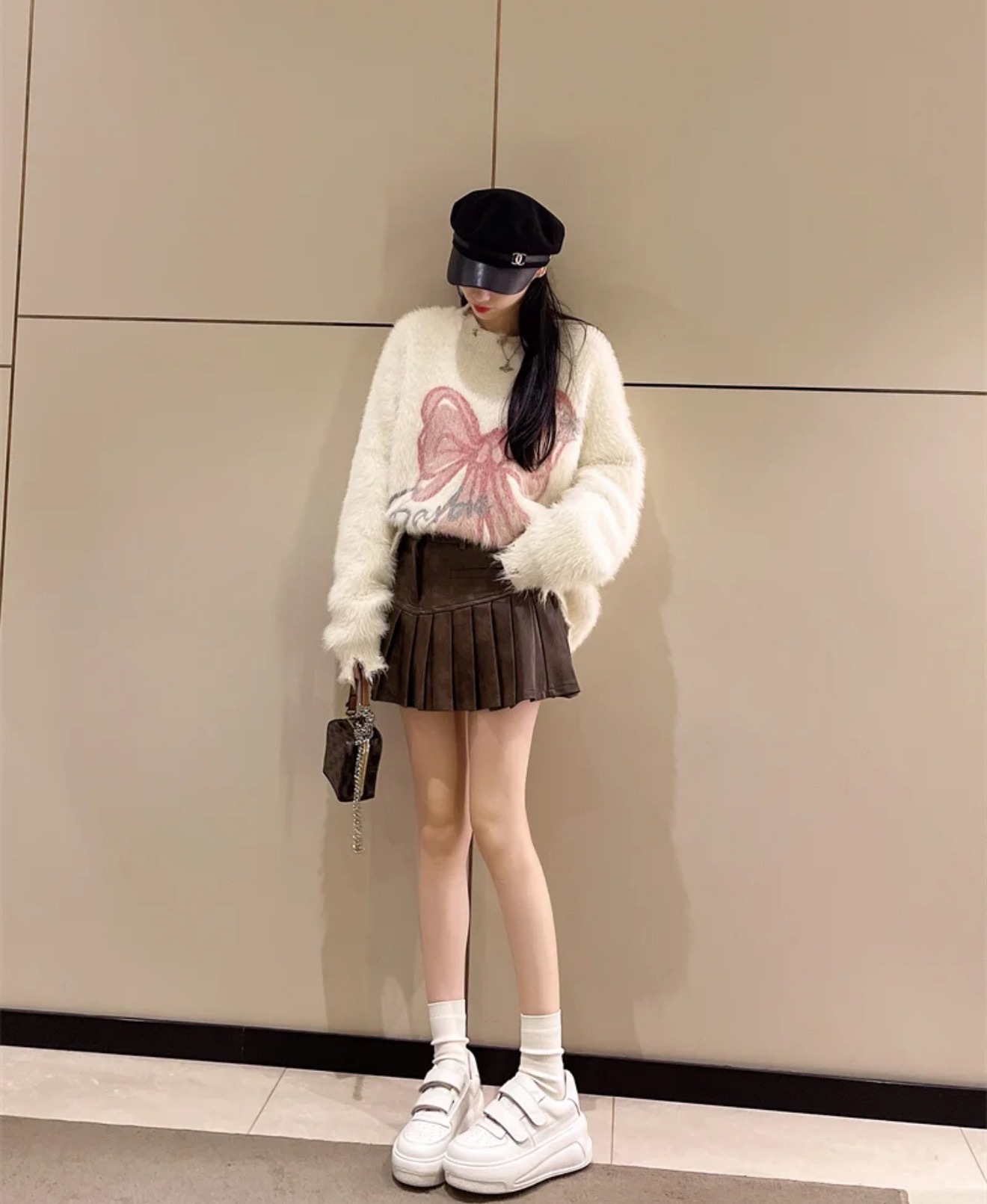 Mao Sichun stesso stile 2025 primavera e autunno scarpe bianche in vera pelle con suola spessa e aumento invisibile dell'altezza_voghion.com